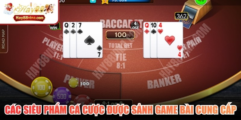 Các siêu phẩm cá cược game quốc tế được sảnh Game bài HAY88 cung cấp