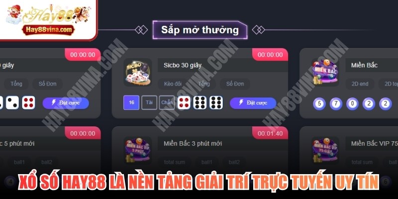 Xổ số HAY88 là nền tảng giải trí trực tuyến uy tín, trả thưởng xanh chín