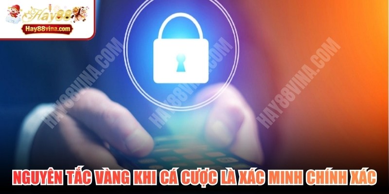 Nguyên tắc vàng khi tham gia cá cược là xác minh chính xác