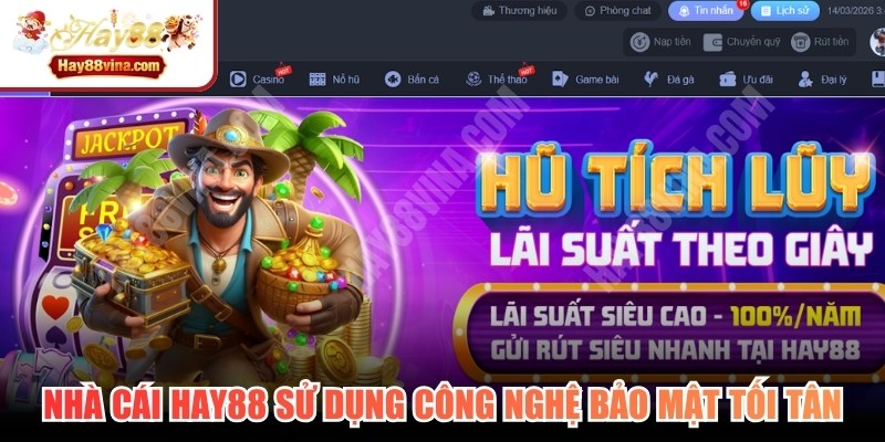 Nhà cái HAY88 sử dụng công nghệ bảo mật tối tân 