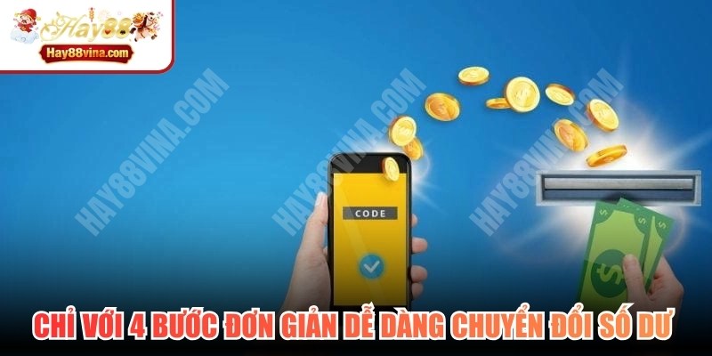 Chỉ với 4 bước thao tác đơn giản dễ dàng chuyển đổi số dư thắng
